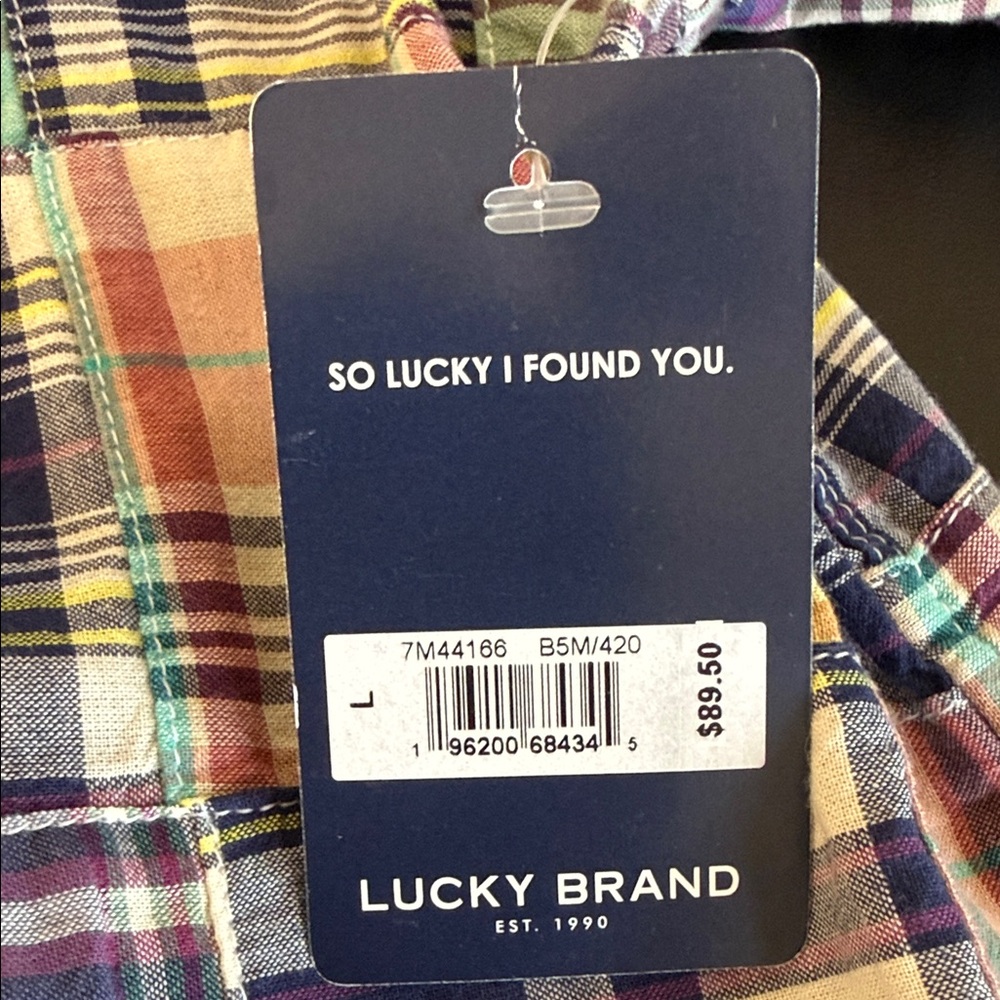 Lucky Brand Classic Patchwork Button Down Shirt. … - image 3